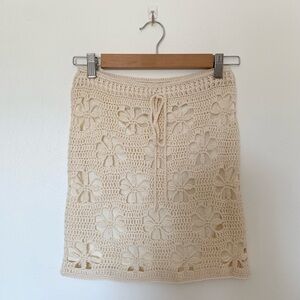 Mable Crochet mini Skirt
